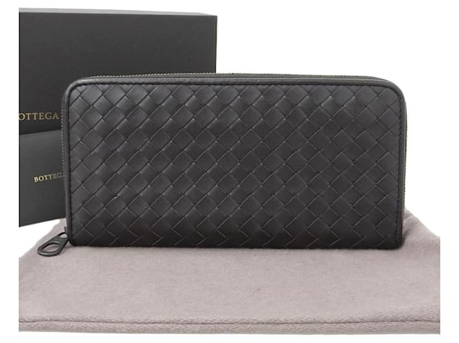 Bottega Veneta Intrecciato Black Leather  ref.747314