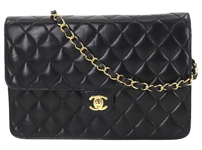 Chanel Timeless Black Leather  ref.747547