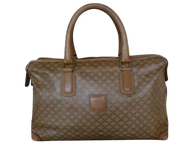 Céline Handbags Beige Leather Cloth  ref.747669