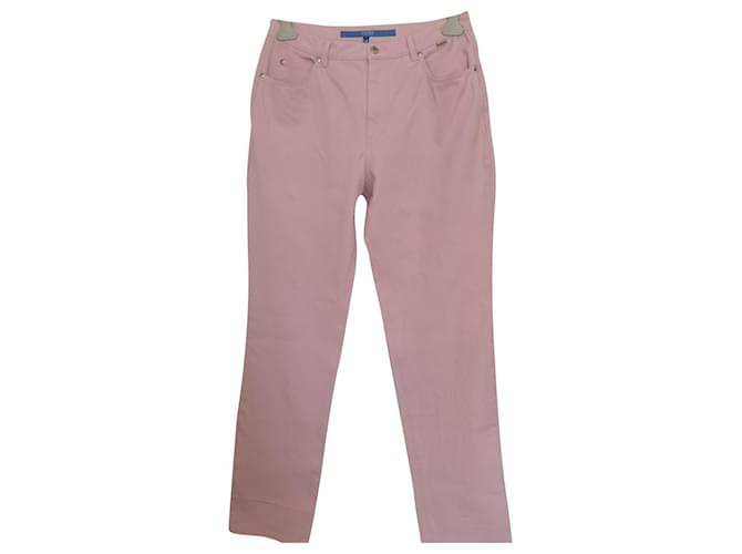 Escada Pants, leggings Pink Cotton  ref.747707
