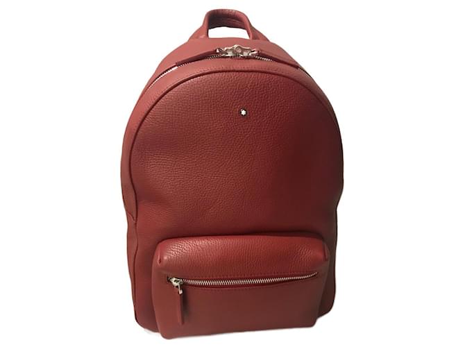 Montblanc Backpacks Dark red Leather  ref.747720