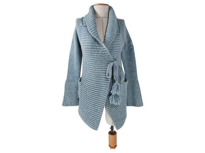 Cardigã azul Odd Molly de lã e alpaca