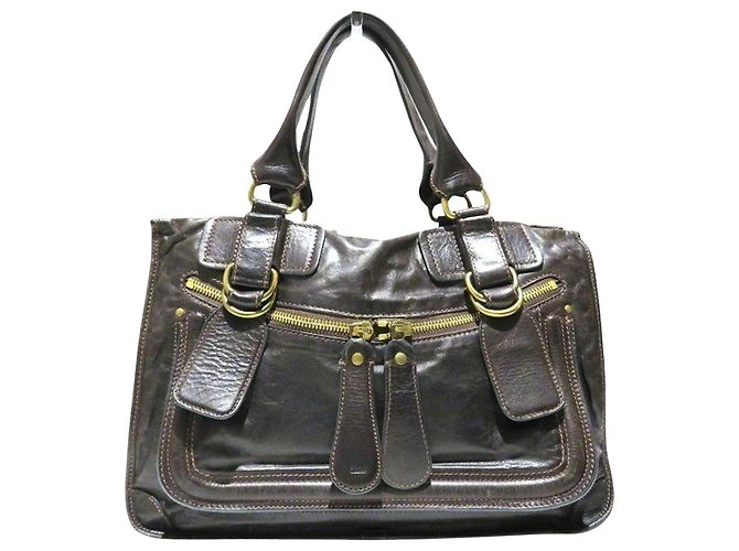 Chloé Bay Marrone Pelle