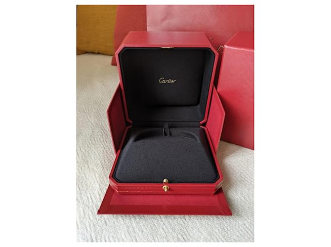 Cartier Love Juc Bracelet jonc boîte doublée et sac en papier Rouge  ref.748279