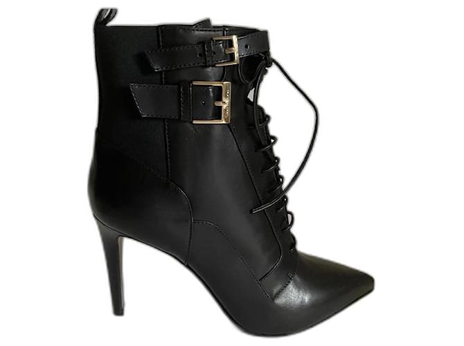 Sergio Rossi Ankle Boots Black Leather  ref.748420