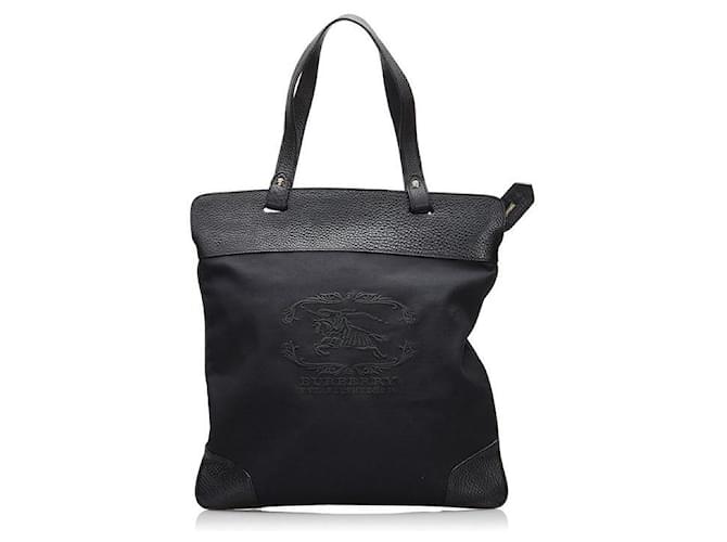 burberry Stowell Canvas Tote black Cloth  ref.749211