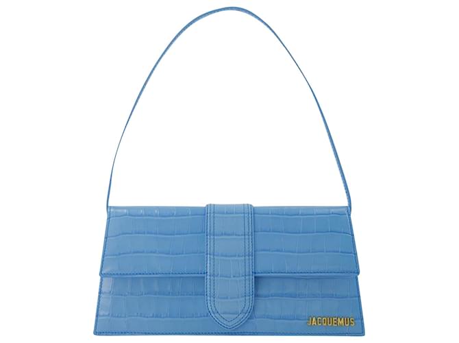 Le Bambino Long Bag - Jacquemus -  Blue - Leather  ref.749260