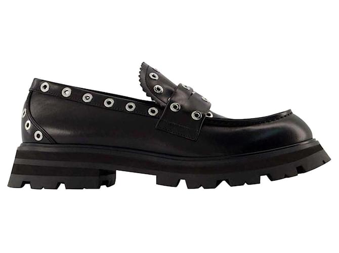 Mocassins Wander - Alexander Mcqueen - Preto - Couro  ref.749280