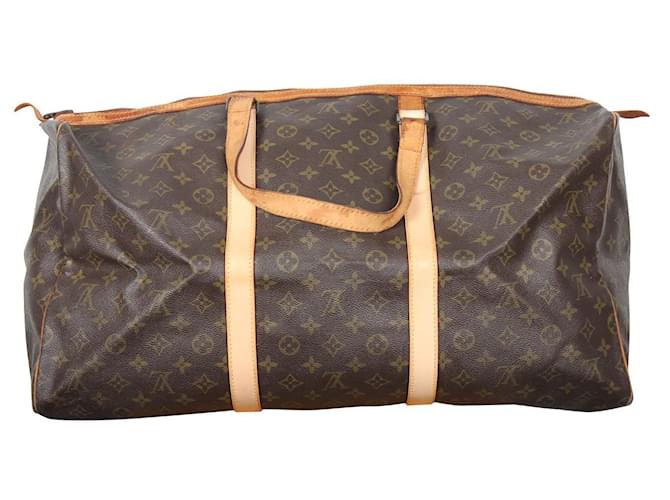 Louis Vuitton Vintage Monogram Canvas Sac Souple Travel Bag Brown Cloth  ref.749385