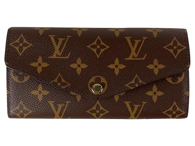 Louis Vuitton Portefeuille Sarah Brown Cloth  ref.749467