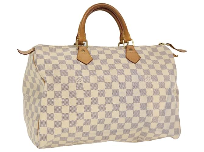 Louis Vuitton Damier Azur Canvas Speedy 35 Bag Louis Vuitton