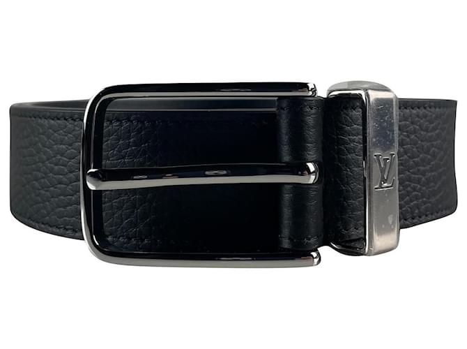 Louis Vuitton Pont Neuf Belt 35 MM Black Leather  ref.749633