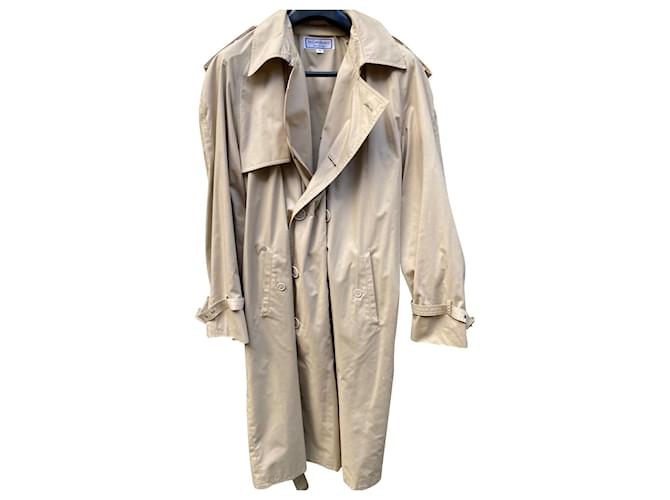 Atemberaubender Vintage Trenchcoat von Yves Saint Laurent Beige Baumwolle Polyester  ref.749708