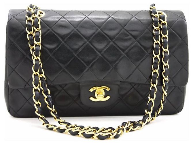 Chanel Handtasche aus schwarzem Lammleder