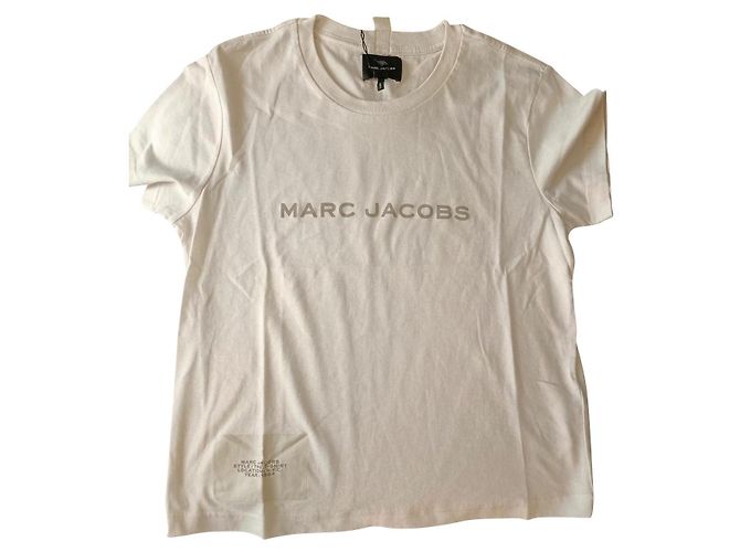 Camiseta Marc Jacobs com logo branca de algodão Branco