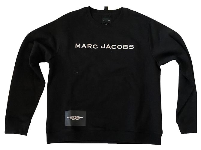 Marc Jacobs Sweatshirt mit gesticktem Logo Schwarz