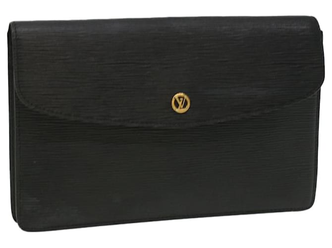 Louis Vuitton Black Epi Leather MONTAIGNE Clutch