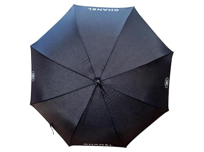 Chanel umbrella Black Cloth  ref.749887