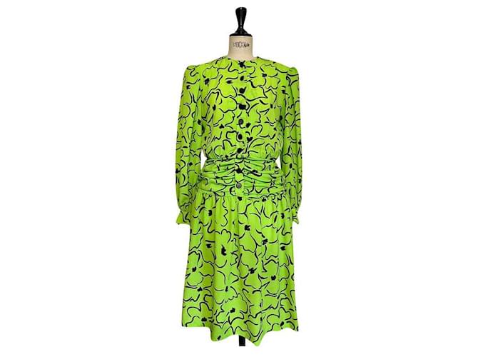 Jean Louis Scherrer Dresses Light green Synthetic  ref.749906