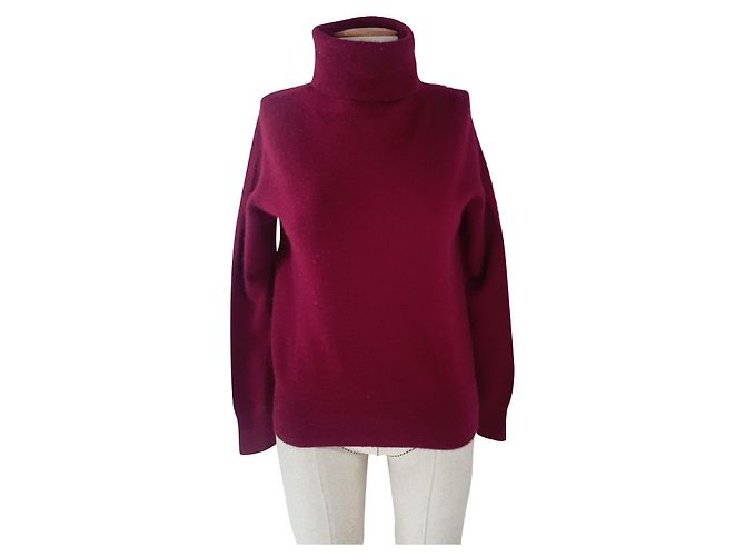 Uniqlo Suéter de cashmere gola alta roxo escuro M