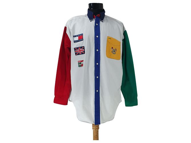 Camicia abbottonata Tommy Hilfiger Lotus multicolore cotone XL