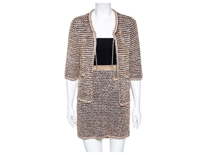 Chanel Tweed Multicolor Suit Jacket Skirt Multiple colors Viscose Nylon  ref.749955