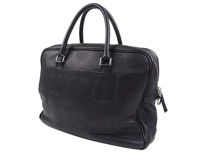Prada Black Vitello Daino Business bag Leather Pony-style calfskin  ref.749991