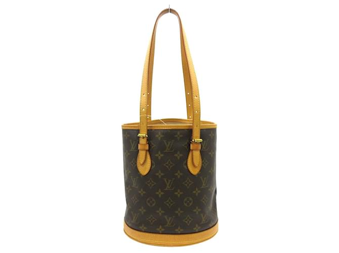 Louis Vuitton Bucket PM Brown Cloth  ref.750076