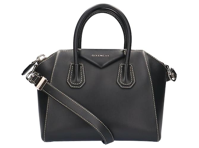 Givenchy antigona Black Leather  ref.750083