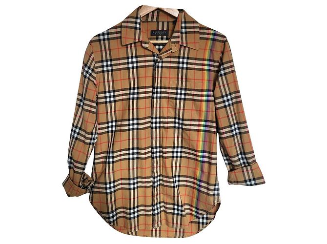 camisa xadrez burberry Multicor