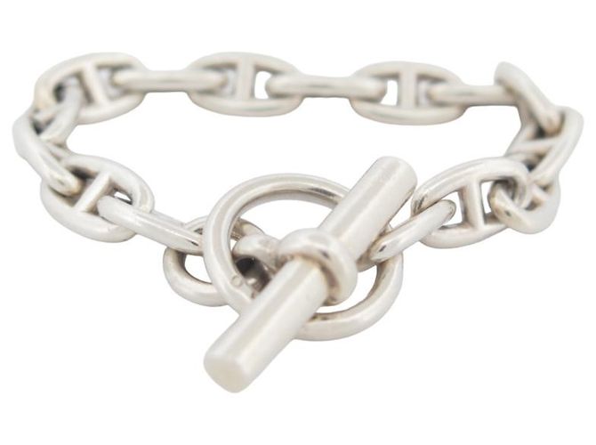 Hermès PULSERA HERMES CADENA ANCLA PM 15 campo de golf 22 JOYA DE PLATA DE LEY DE CM