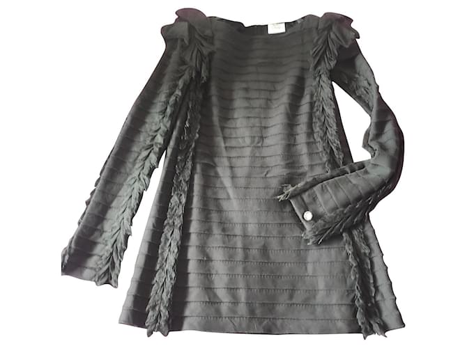 Chanel Dresses Metallic Silk  ref.750504