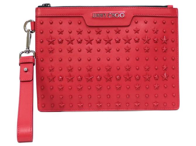 Jimmy Choo Red Leather  ref.750589
