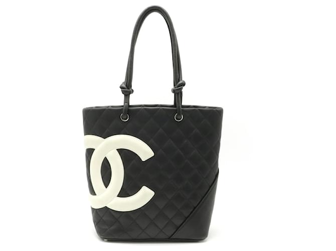 Ligne Chanel Cambon Cuir Noir  ref.750645