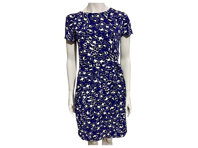 Diane Von Furstenberg Vestido cruzado simulado DvF Zoe Multicolor