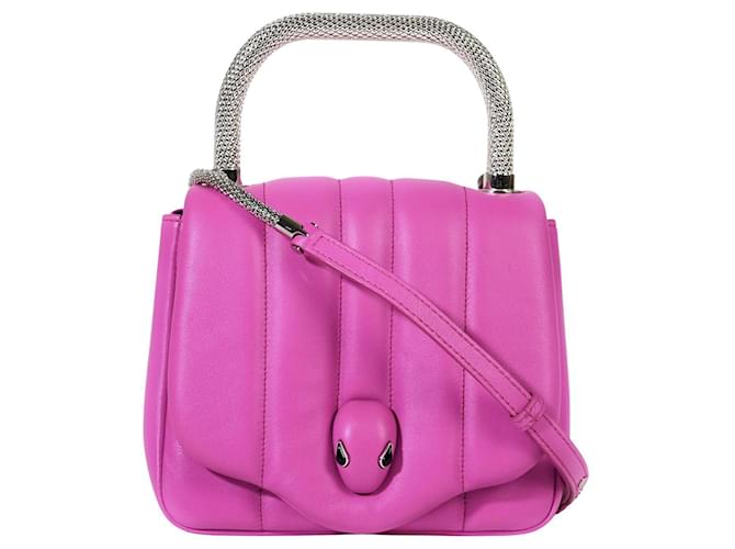 Bulgari BVLGARI Ambush Pink Leather  ref.750678