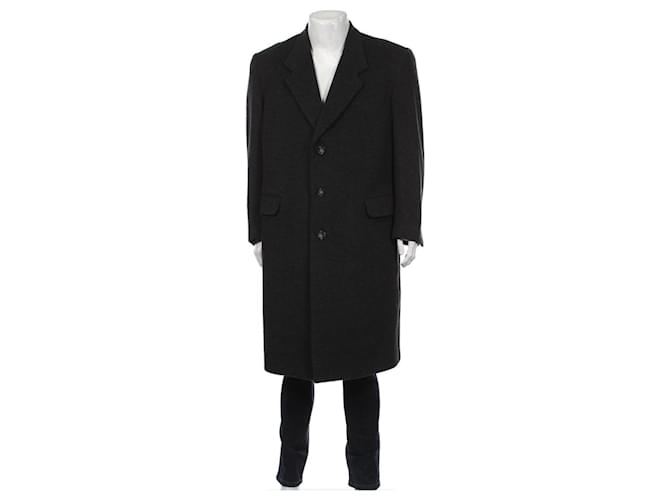 Lanvin Men Coats Outerwear Black Wool  ref.751155