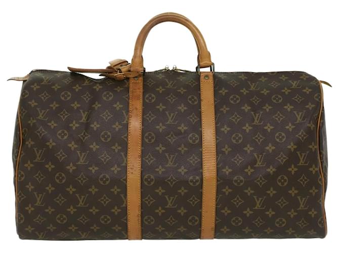 Louis Vuitton Keepall 55 Brown Cloth  ref.751364