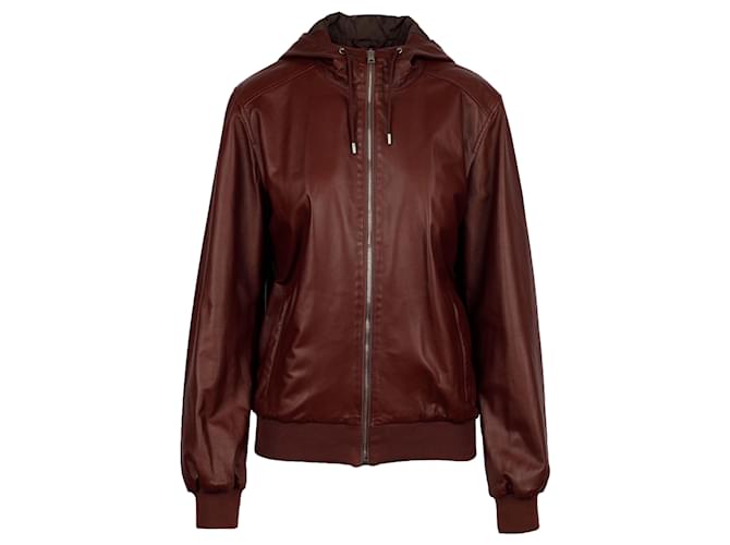 Gucci leather Jacket Brown  ref.751502