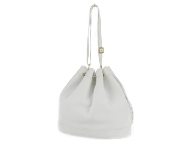 Hermès Ermete Bianco Pelle  ref.751766