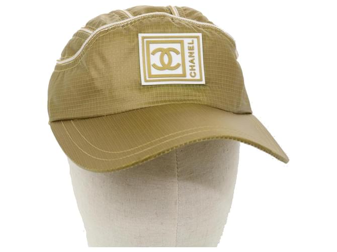 CHANEL Clover hat cap cotton White x Multicolore