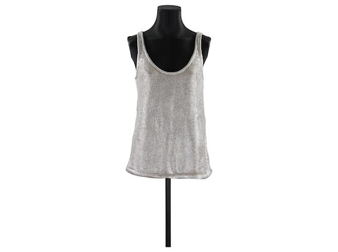 Autre Marque Top Not Shy 36 Silvery Cotton  ref.751902