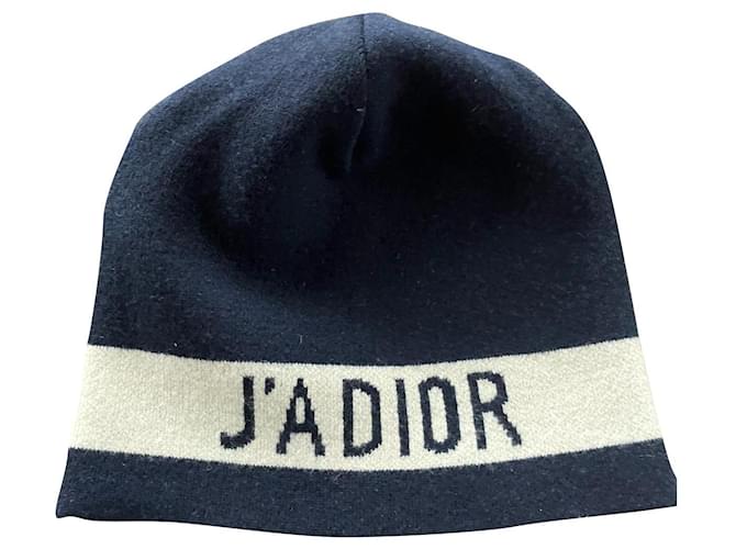 Dior cappelli Blu navy Cachemire  ref.751957