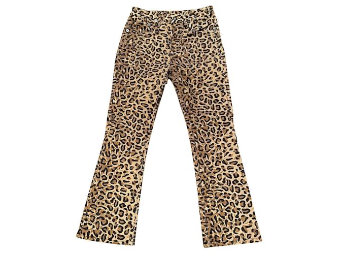 R13 Pants, leggings Black Beige Cotton Polyester Polyurethane  ref.752049