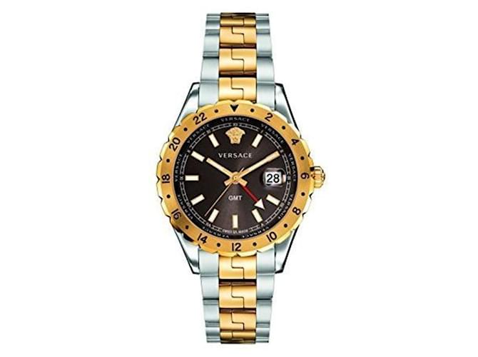 Versace Hellenyium GMT Watch Metallic  ref.752173