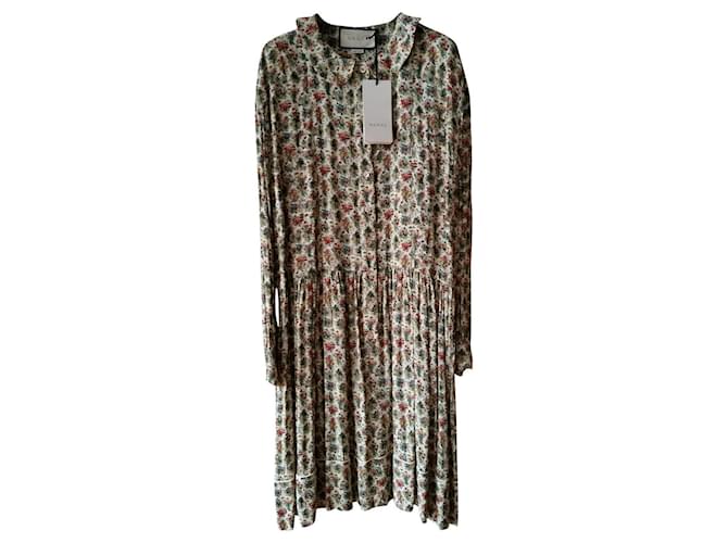 ROBE MIDI EN VISCOSE GUCCI Multicolore  ref.752213