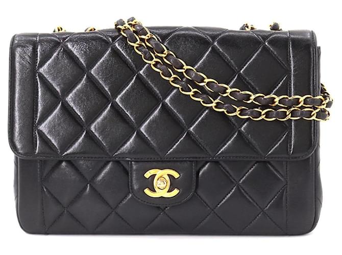 Chanel Sac à Rabat Black Leather  ref.752341