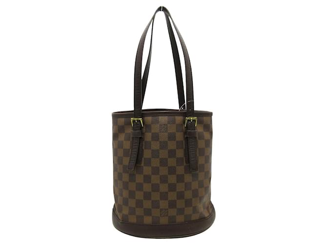 Louis Vuitton Bucket Brown Cloth  ref.752384