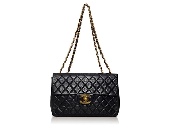 Chanel Timeless Black Leather  ref.752575