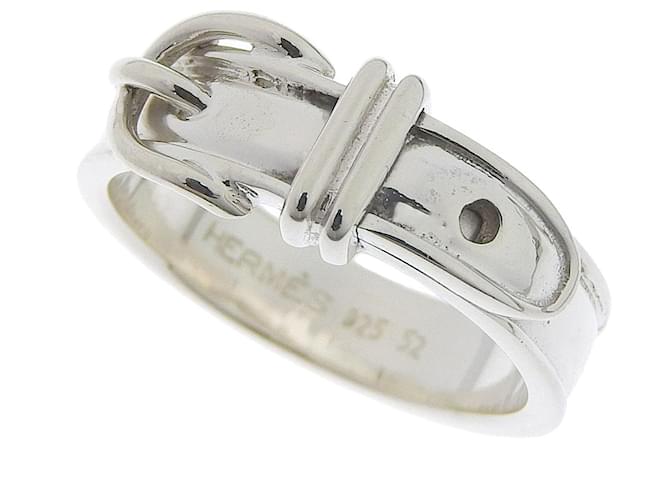 Hermès Ring Silvery Silver  ref.752576